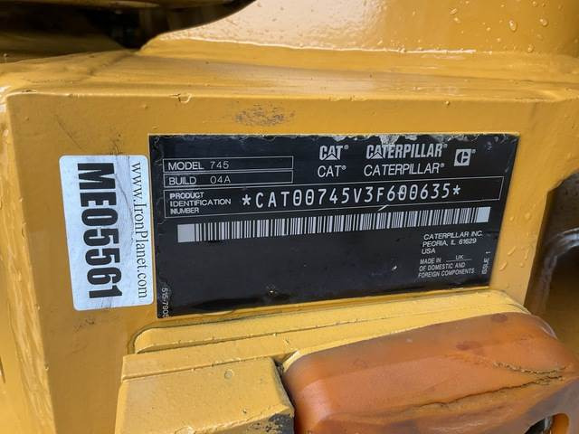 CAT 745 - Liigendkallur: pilt 5 CAT 745 - Liigendkallur: pilt 5