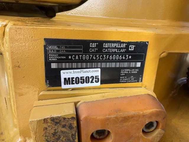 CAT 745 - Liigendkallur: pilt 5 CAT 745 - Liigendkallur: pilt 5