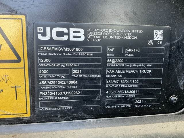 Teleskooplaadur JCB 540-170: pilt 6