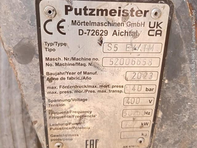 Putzmeister S5 EV TM - Betoonipump: pilt 2 Putzmeister S5 EV TM - Betoonipump: pilt 2