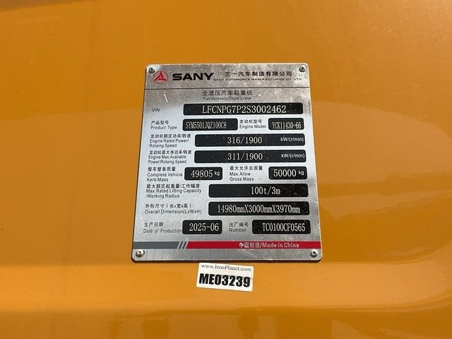 Sany STC1000C5-8 - Roomikkraana: pilt 5 Sany STC1000C5-8 - Roomikkraana: pilt 5