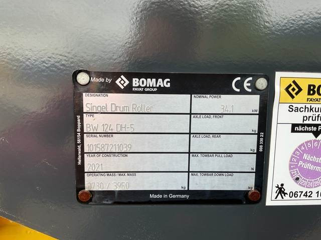 Bomag BW124DH-5 - Tihendaja: pilt 5 Bomag BW124DH-5 - Tihendaja: pilt 5
