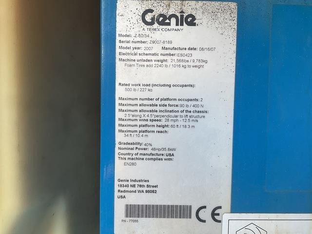 Genie Z60/34 - Liigendpoom: pilt 5 Genie Z60/34 - Liigendpoom: pilt 5