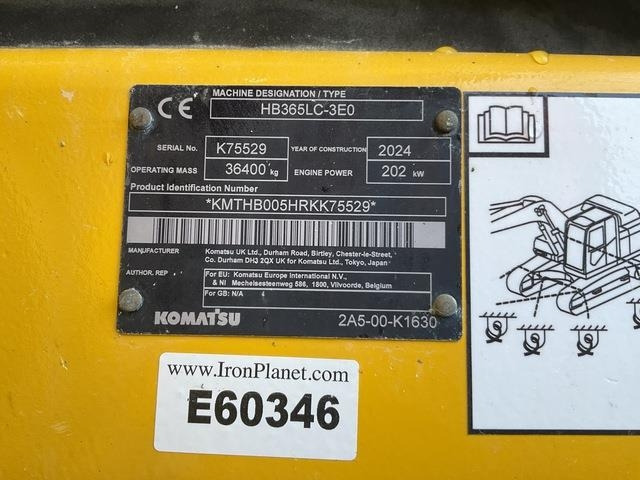 Komatsu HB365LC-3E0 - Lintekskavaator: pilt 5 Komatsu HB365LC-3E0 - Lintekskavaator: pilt 5