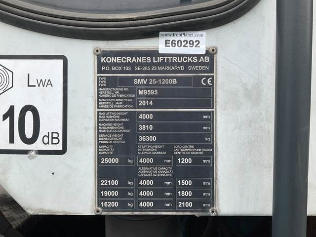 Konecrane SMV 25-1200B - Diiseltõstuk: pilt 5 Konecrane SMV 25-1200B - Diiseltõstuk: pilt 5