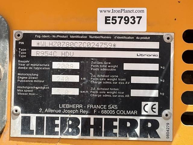 Liebherr R954C HDV - Lammutusekskavaator: pilt 5 Liebherr R954C HDV - Lammutusekskavaator: pilt 5