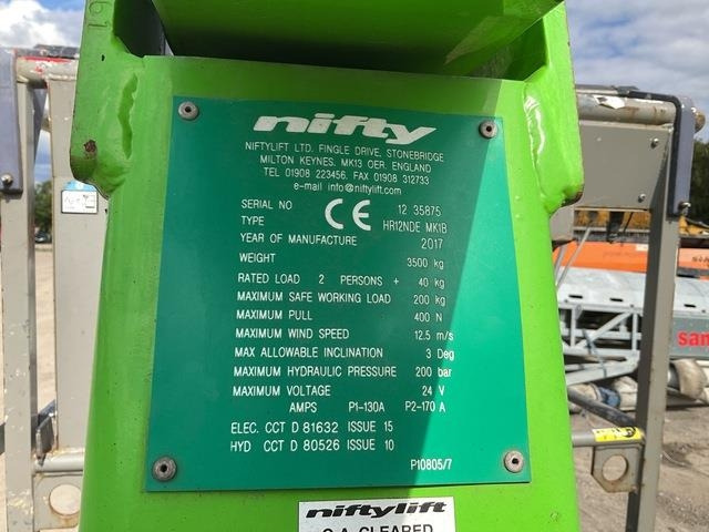 Niftylift HR12NDE - Liigendpoom: pilt 5 Niftylift HR12NDE - Liigendpoom: pilt 5