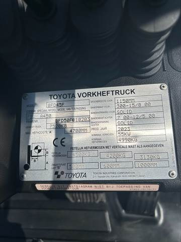 Toyota 8FD45F - Diiseltõstuk: pilt 4 Toyota 8FD45F - Diiseltõstuk: pilt 4