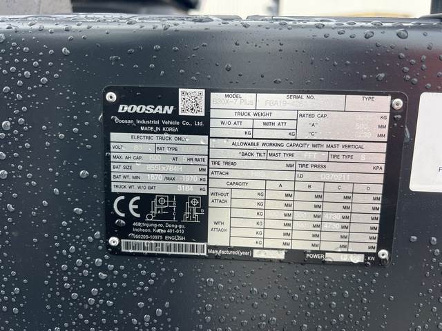 Doosan B30X-7 PLUS - Elektritõstuk: pilt 5 Doosan B30X-7 PLUS - Elektritõstuk: pilt 5