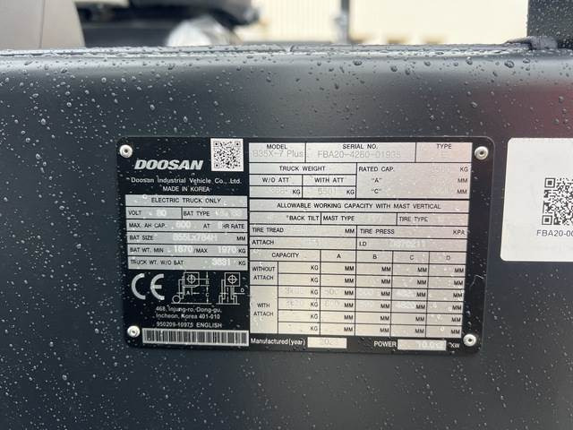 Doosan B35X-7 PLUS - Elektritõstuk: pilt 5 Doosan B35X-7 PLUS - Elektritõstuk: pilt 5