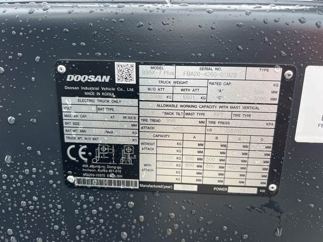 Doosan B35X-7 PLUS - Elektritõstuk: pilt 5 Doosan B35X-7 PLUS - Elektritõstuk: pilt 5