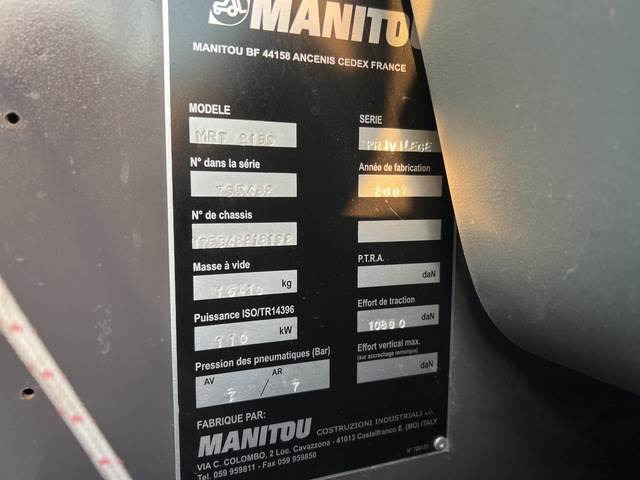 Manitou MRT2150 - Teleskooplaadur: pilt 5 Manitou MRT2150 - Teleskooplaadur: pilt 5