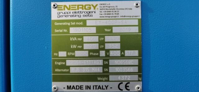 Energy Srl EY-400P-SA - Generaatorikomplekt: pilt 3 Energy Srl EY-400P-SA - Generaatorikomplekt: pilt 3