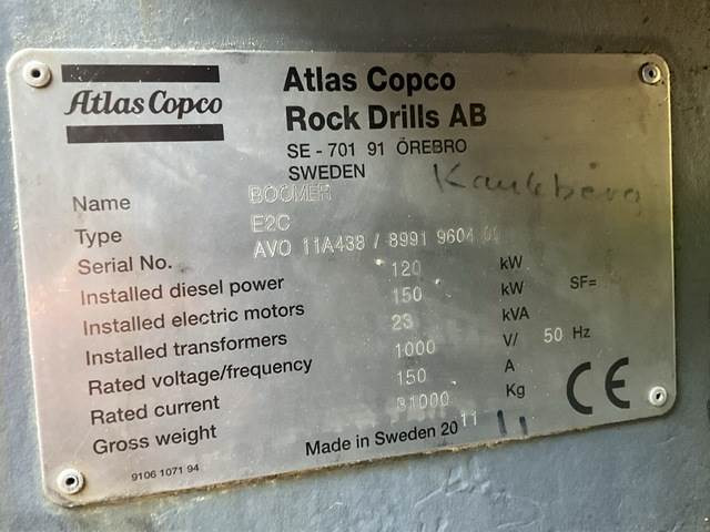 Atlas Copco E2C - Kaevandusseadmed: pilt 5 Atlas Copco E2C - Kaevandusseadmed: pilt 5