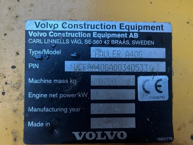 Volvo A40G - Liigendkallur: pilt 5 Volvo A40G - Liigendkallur: pilt 5