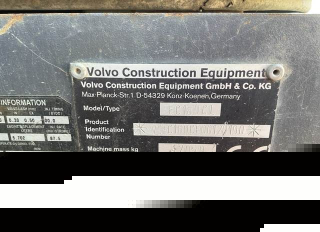 Volvo EC160 CL - Lintekskavaator: pilt 5 Volvo EC160 CL - Lintekskavaator: pilt 5