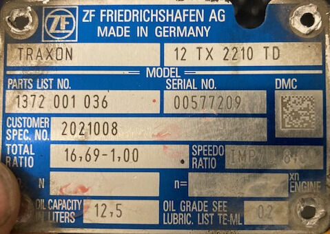 ZF 12 TX 2210 TD - Käigukast - Veoauto: pilt 3 ZF 12 TX 2210 TD - Käigukast - Veoauto: pilt 3