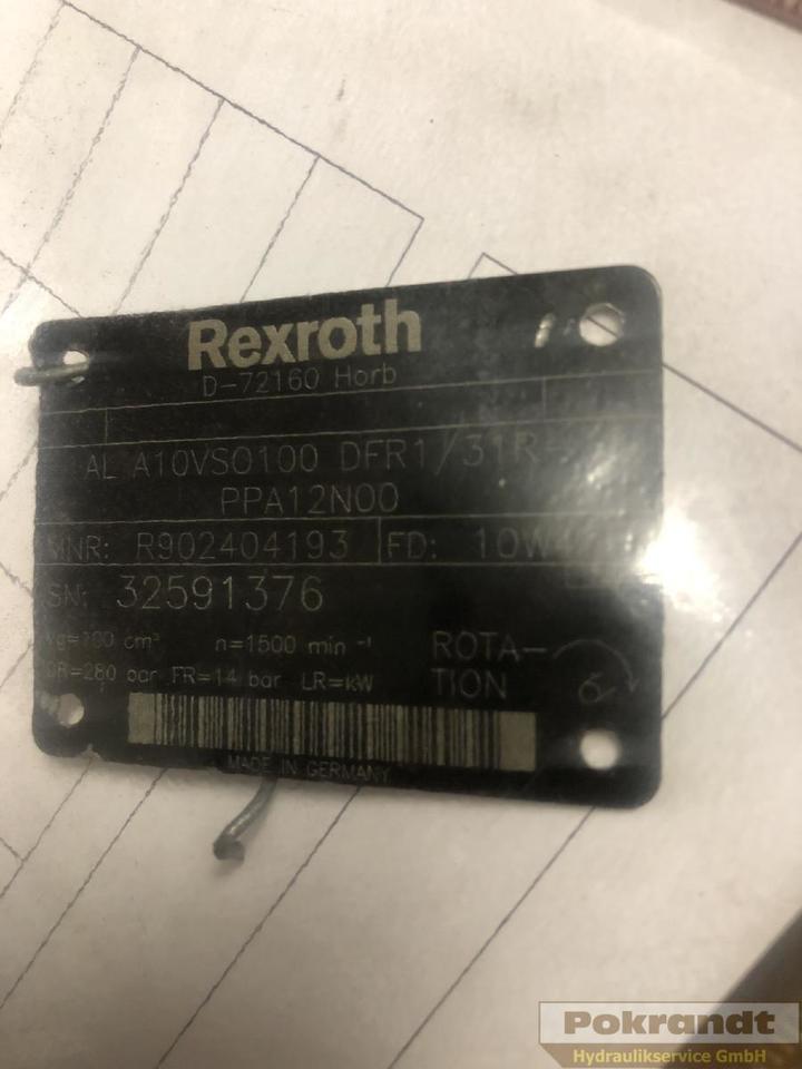 Rexroth A10VSO100DFR1 31R PPA12N00 - Hüdrauliline pump: pilt 2 Rexroth A10VSO100DFR1 31R PPA12N00 - Hüdrauliline pump: pilt 2