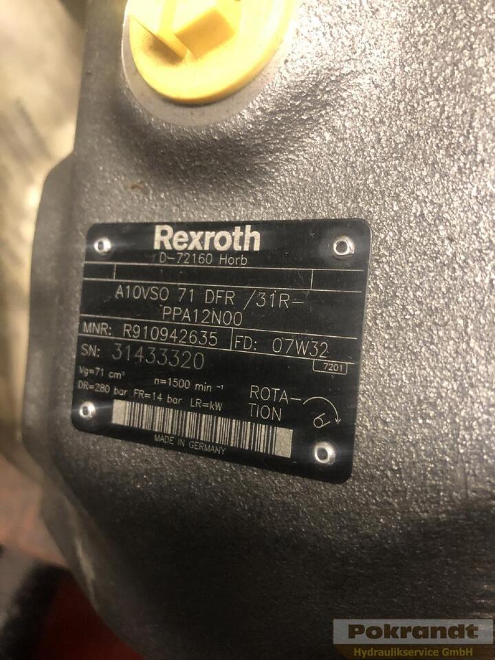 Rexroth A10VSO71DFR 31R PPA12N00 - Hüdrauliline pump: pilt 2 Rexroth A10VSO71DFR 31R PPA12N00 - Hüdrauliline pump: pilt 2