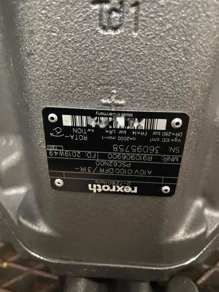 BOSCH / REXROTH A10VO100 DFR / 31R-PSC62N00 R910906900 - Hüdrauliline pump - Ehitusmasinad: pilt 2 BOSCH / REXROTH A10VO100 DFR / 31R-PSC62N00 R910906900 - Hüdrauliline pump - Ehitusmasinad: pilt 2