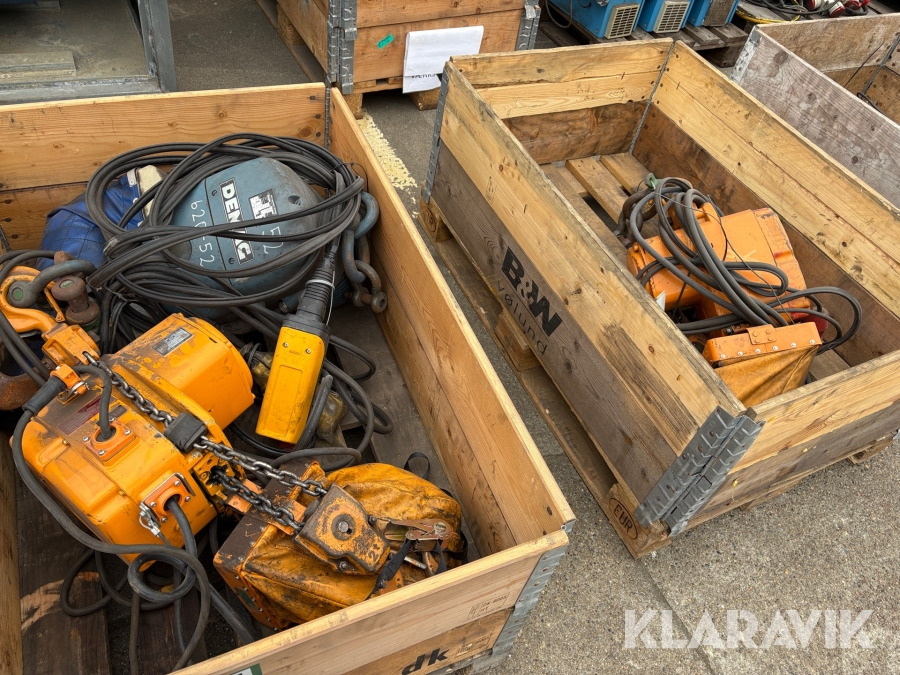 Hejseværk KITO og DEMAG 2000kg 3 styk - Garaažiseadmed: pilt 1 Hejseværk KITO og DEMAG 2000kg 3 styk - Garaažiseadmed: pilt 1