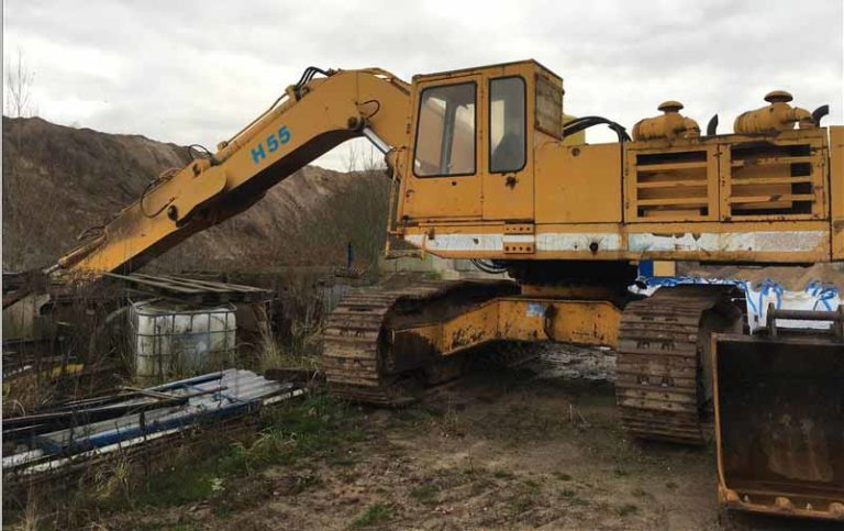 Demag H55 – Excavator with long stick / Kettenbagger mit langem Stiel - Lintekskavaator: pilt 1 Demag H55 – Excavator with long stick / Kettenbagger mit langem Stiel - Lintekskavaator: pilt 1