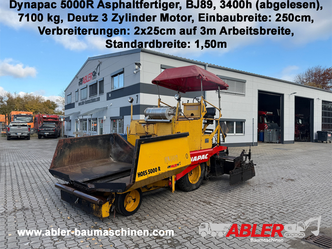 Dynapac 5000R Asphaltfertiger - Asfaldilaotur: pilt 1 Dynapac 5000R Asphaltfertiger - Asfaldilaotur: pilt 1
