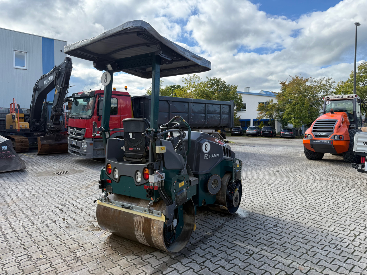Teerull Hamm HD12 VV Tandemwalze mit Dach: pilt 7