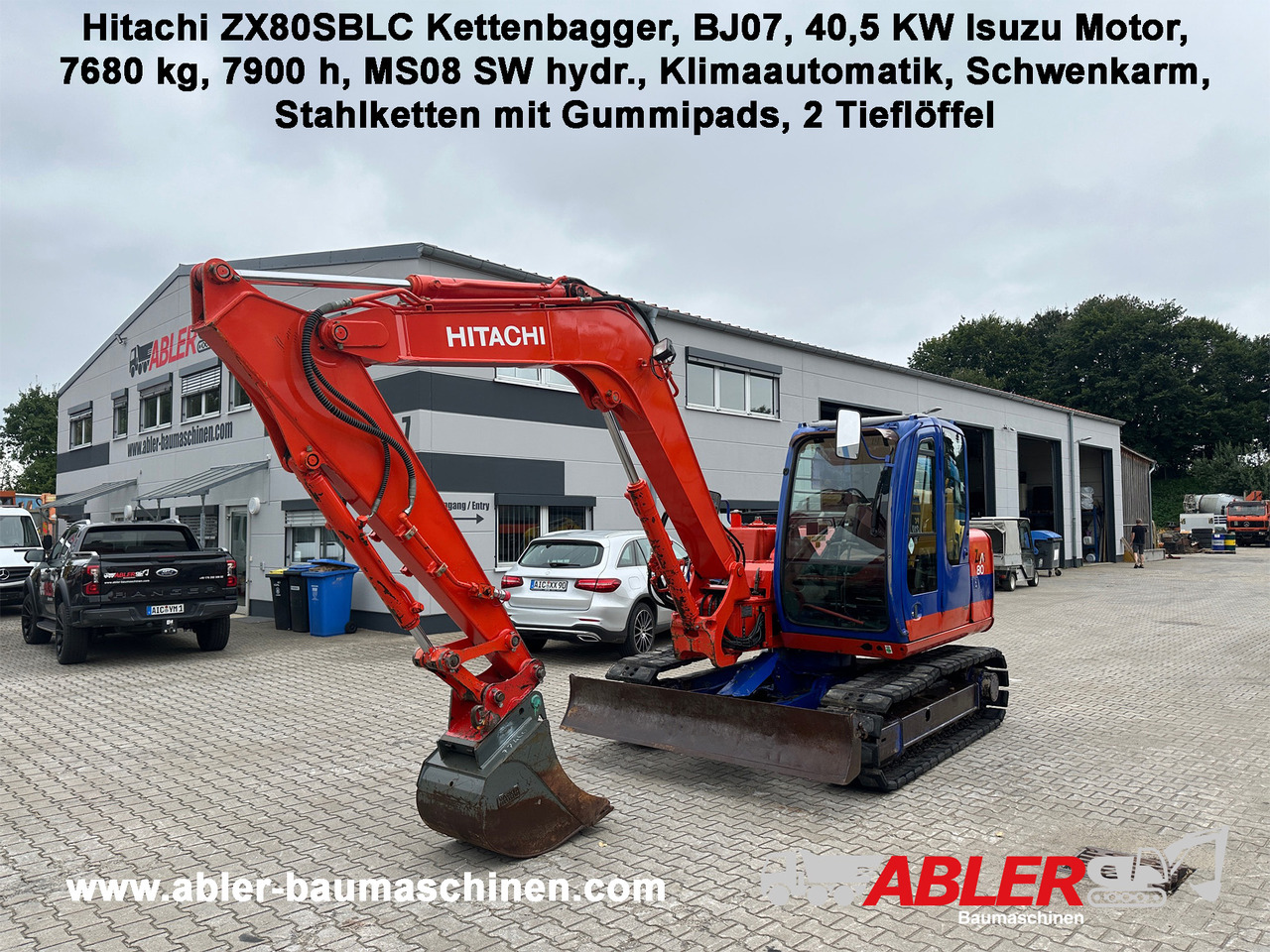 Hitachi ZX80 SBLC Kettenbagger MS08 SW Klima - Ekskavaator: pilt 1 Hitachi ZX80 SBLC Kettenbagger MS08 SW Klima - Ekskavaator: pilt 1