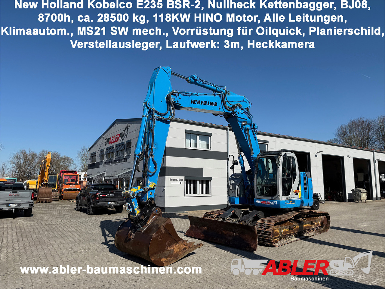 New Holland Kobeclo E235 BSR-2 Nullheck Kettenbagger MS21 - Ekskavaator: pilt 1 New Holland Kobeclo E235 BSR-2 Nullheck Kettenbagger MS21 - Ekskavaator: pilt 1