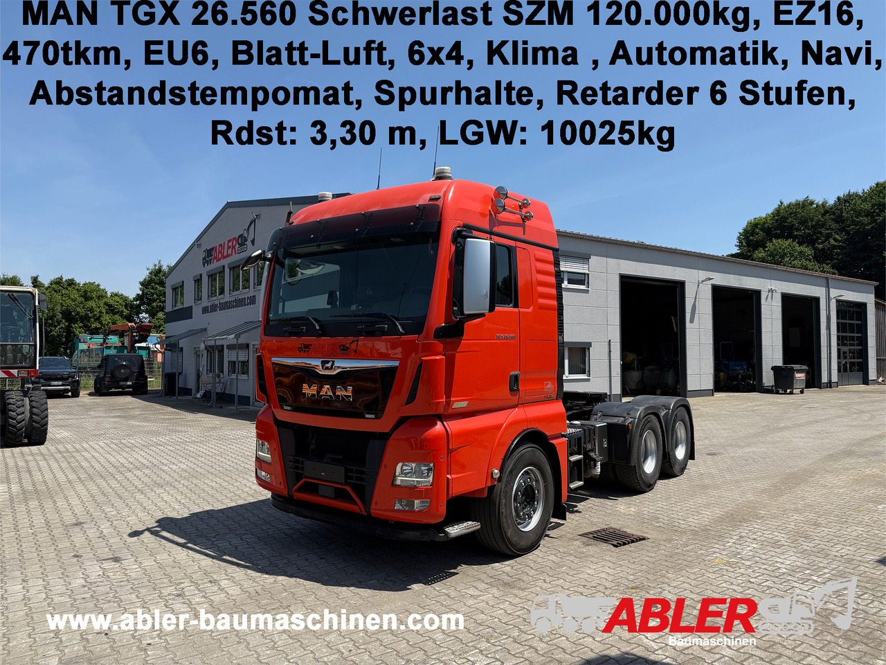 MAN TGX 26.560 Swerlast SZM 120.000 kg Retarder ACC - Sadulveok: pilt 1 MAN TGX 26.560 Swerlast SZM 120.000 kg Retarder ACC - Sadulveok: pilt 1