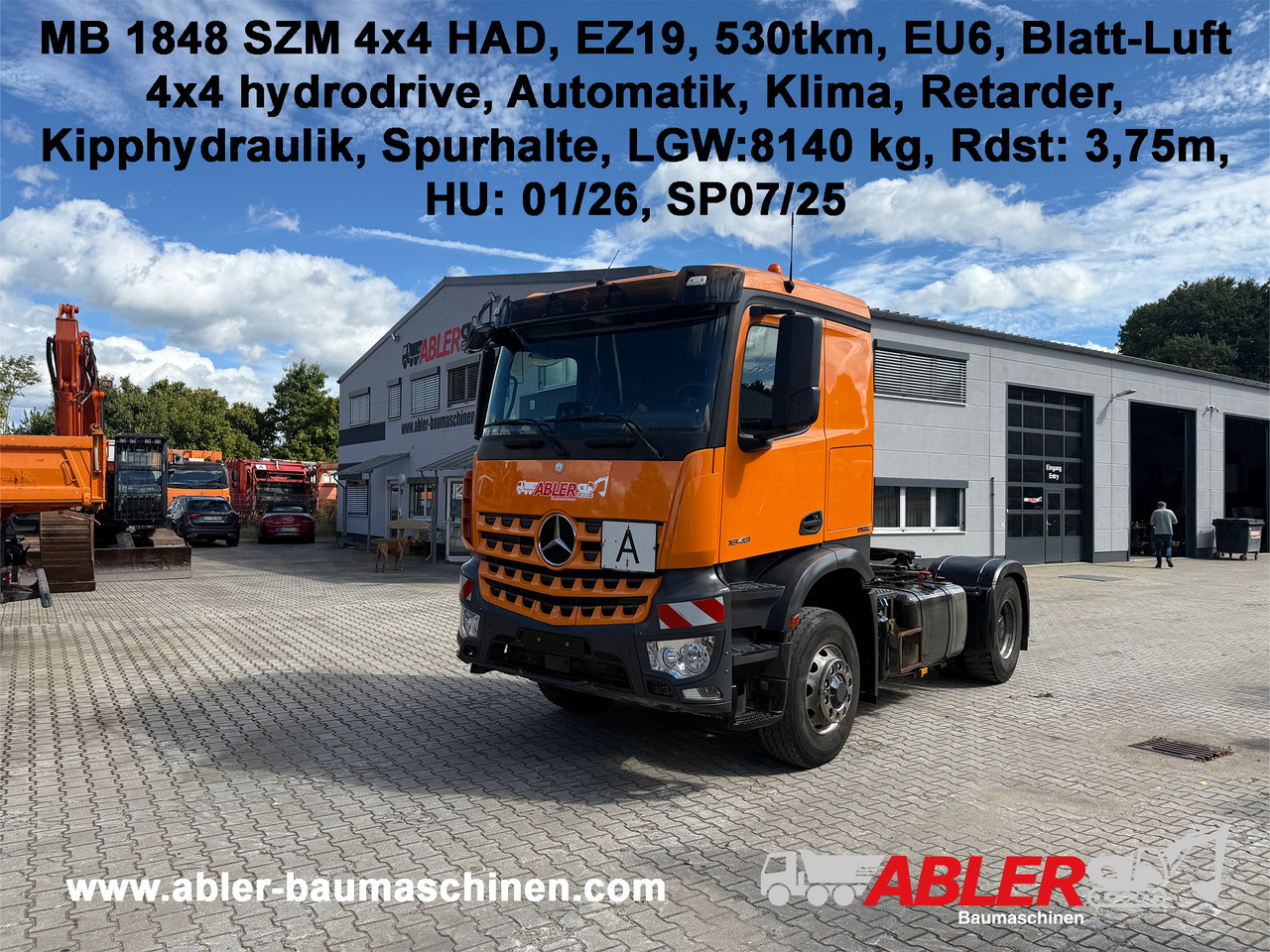 Sadulveok Mercedes-Benz 1848 Arocs SZM 4x4 HAD Kipphydr. Retarder: pilt 1