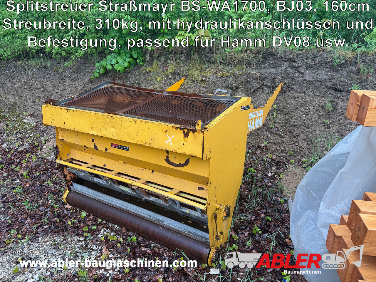 Splitstreuer 160 cm Straßmayr BS-WA 1700 Hamm DV8 - Liiva-/ Soolajaotur: pilt 1 Splitstreuer 160 cm Straßmayr BS-WA 1700 Hamm DV8 - Liiva-/ Soolajaotur: pilt 1