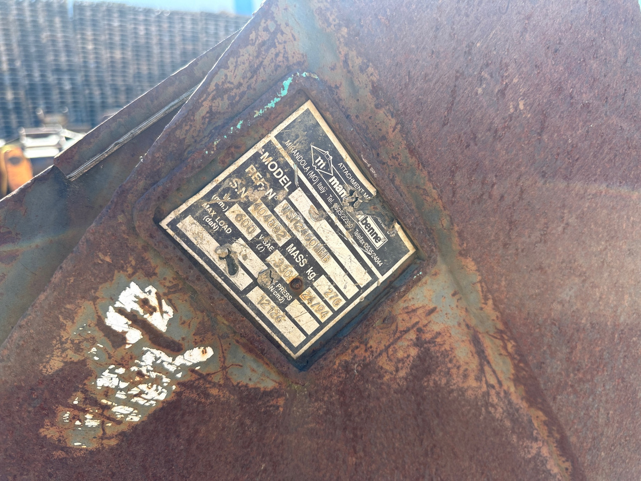 Ekskavaatori kopp Tieflöffel 30cm Mantovanibenne: pilt 6