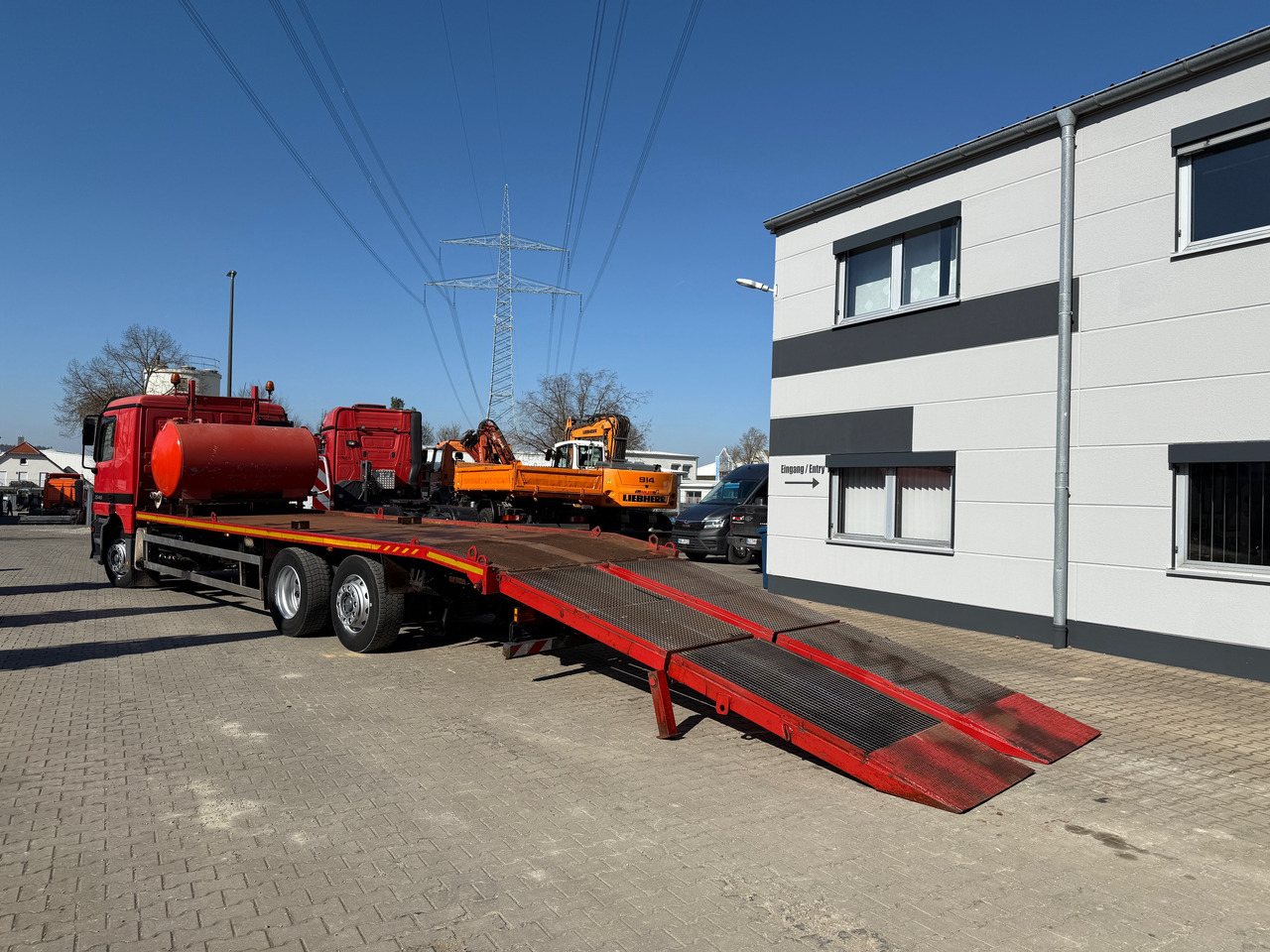 Veoauto Mercedes-Benz 2540 Actros MP1 Baumaschinentrnasporter: pilt 8