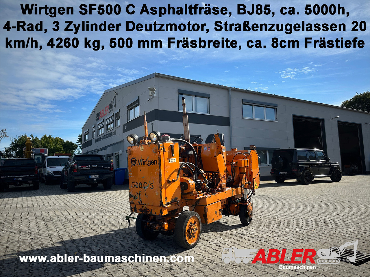 Wirtgen SF500C Asphaltfräse - Külmhöövel: pilt 1 Wirtgen SF500C Asphaltfräse - Külmhöövel: pilt 1