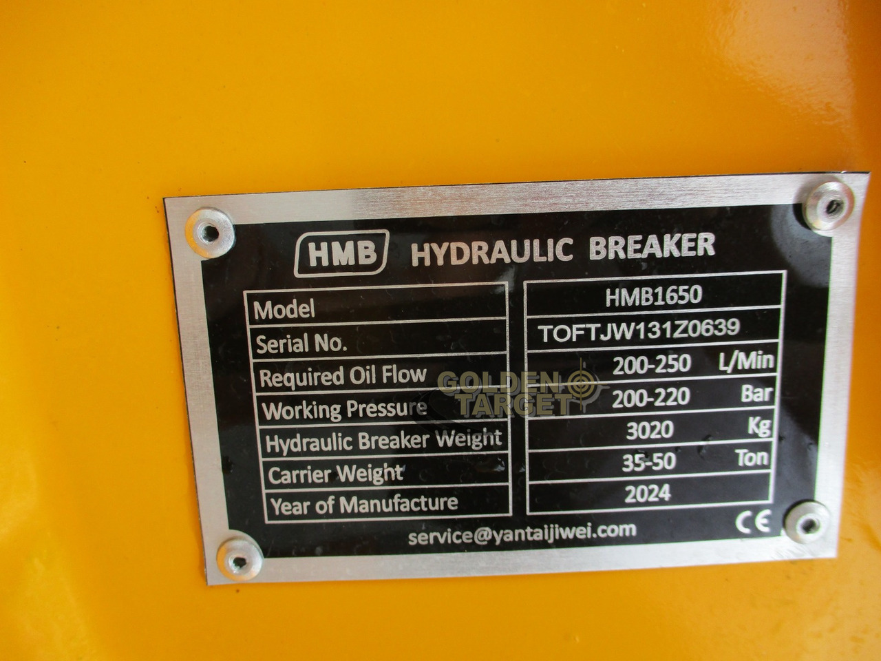 HMB 1650 Hydraulic Breaker - Hüdrauliline haamer - Ekskavaator: pilt 5 HMB 1650 Hydraulic Breaker - Hüdrauliline haamer - Ekskavaator: pilt 5