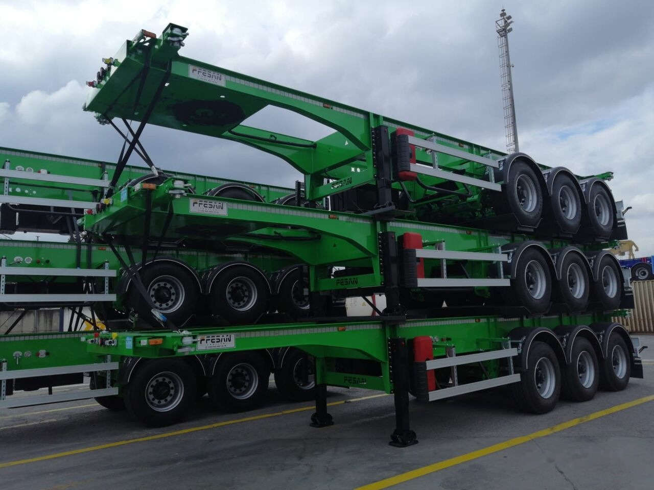 Uus Konteinerveduk/ Tõstukiga poolhaagis transporditavad ained konteinerid Fesan CONTAINER CARRIER CHASSIS 20 FEET, 30 FEET, 40 FEET, 40 FEET HC: pilt 7