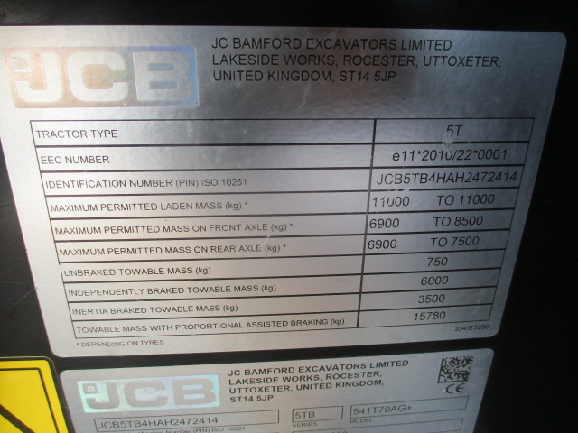 JCB 541-70 AgriPlus - Teleskooplaadur: pilt 4 JCB 541-70 AgriPlus - Teleskooplaadur: pilt 4