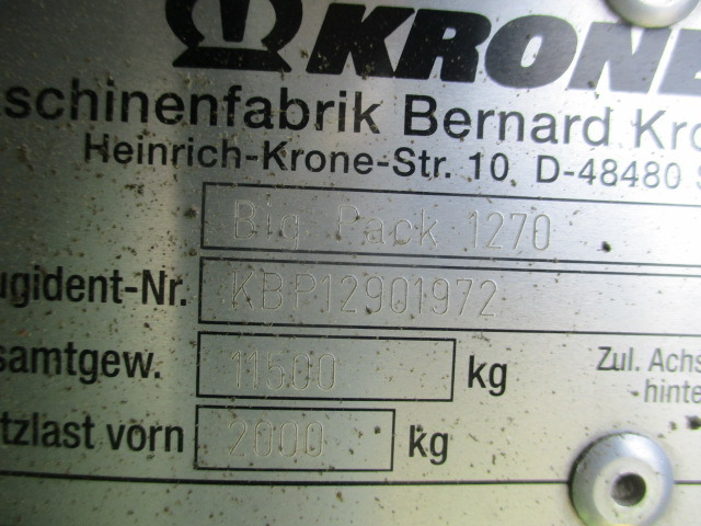 Krone BigPack 1270 XC HighSpeed - Heinapress, kandiline: pilt 4 Krone BigPack 1270 XC HighSpeed - Heinapress, kandiline: pilt 4