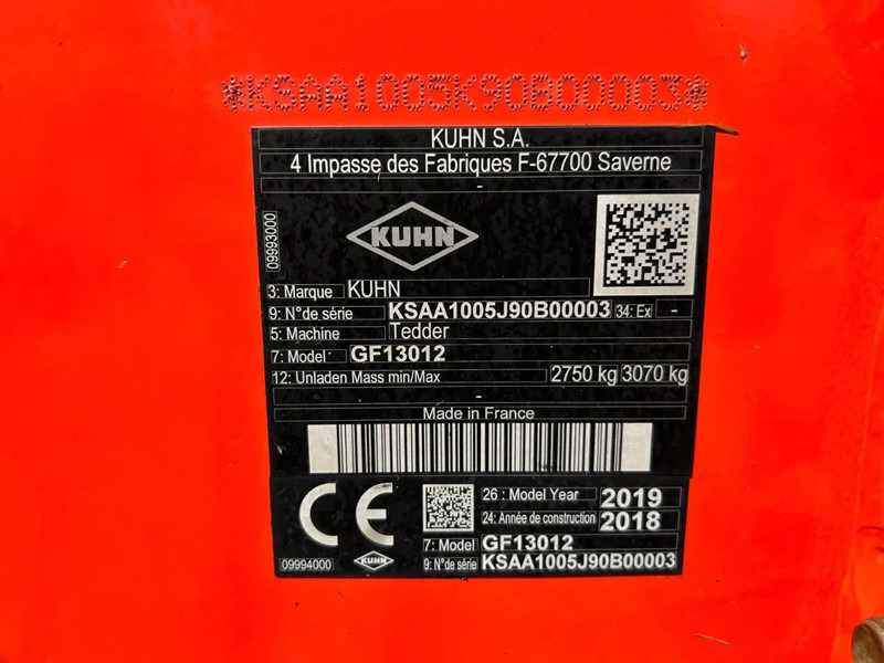 Kuhn GF 13012 Schudder getrokken - Kaarutaja/ Reha: pilt 5 Kuhn GF 13012 Schudder getrokken - Kaarutaja/ Reha: pilt 5