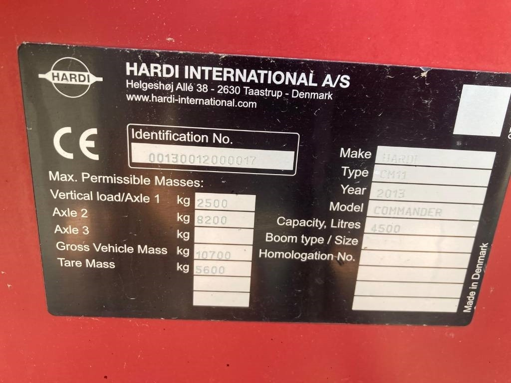 Järelveetav pritsija Hardi COMMANDERr 4500: pilt 9 Järelveetav pritsija Hardi COMMANDERr 4500: pilt 9