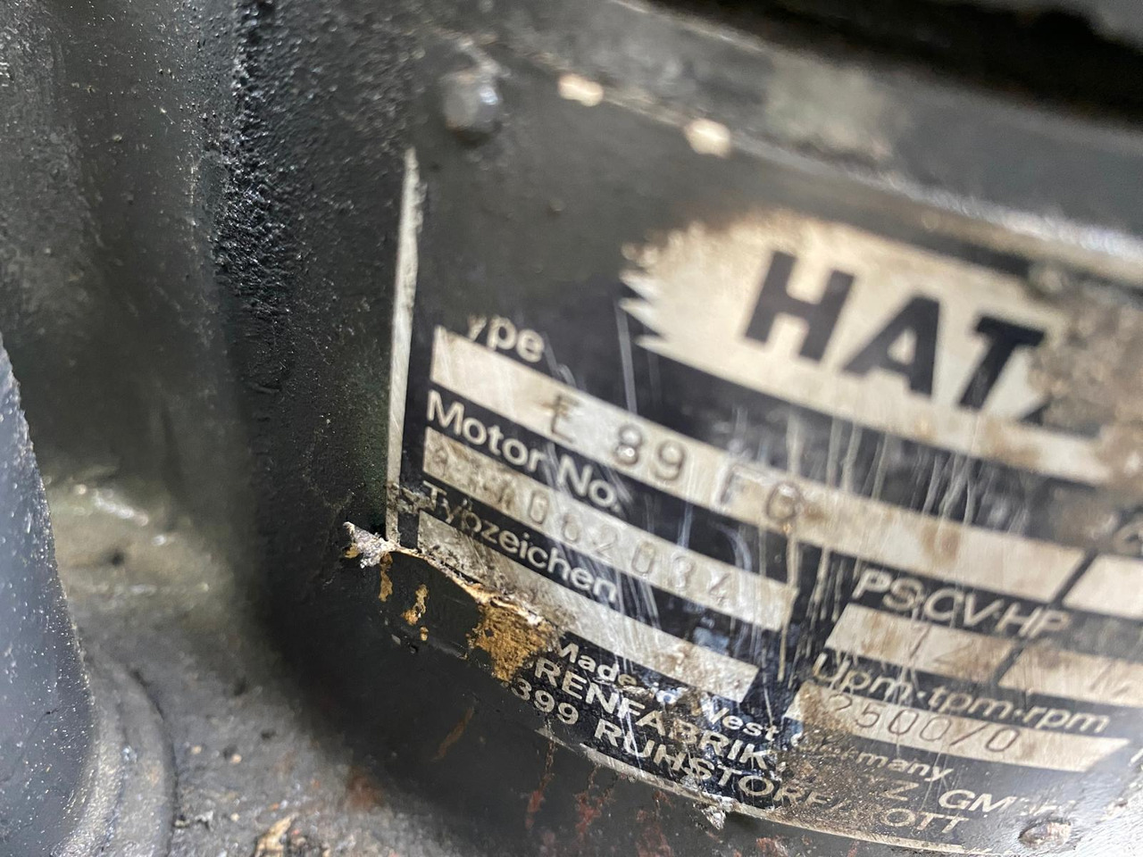 Hatz E 89 aus Demag DF 45 - Mootor - Ehitusmasinad: pilt 3 Hatz E 89 aus Demag DF 45 - Mootor - Ehitusmasinad: pilt 3