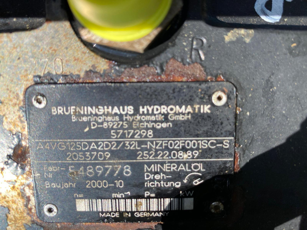 Liebherr A4VG125, PVG350 aus L564 - Hüdrauliline pump - Ehitusmasinad: pilt 5 Liebherr A4VG125, PVG350 aus L564 - Hüdrauliline pump - Ehitusmasinad: pilt 5