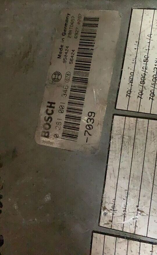 Bosch F2000 0281001396 MAN F2000 D2865 5-Cylindrów 293/343-KM. truck - Mootori juhtimisseade - Veoauto: pilt 2 Bosch F2000 0281001396 MAN F2000 D2865 5-Cylindrów 293/343-KM. truck - Mootori juhtimisseade - Veoauto: pilt 2