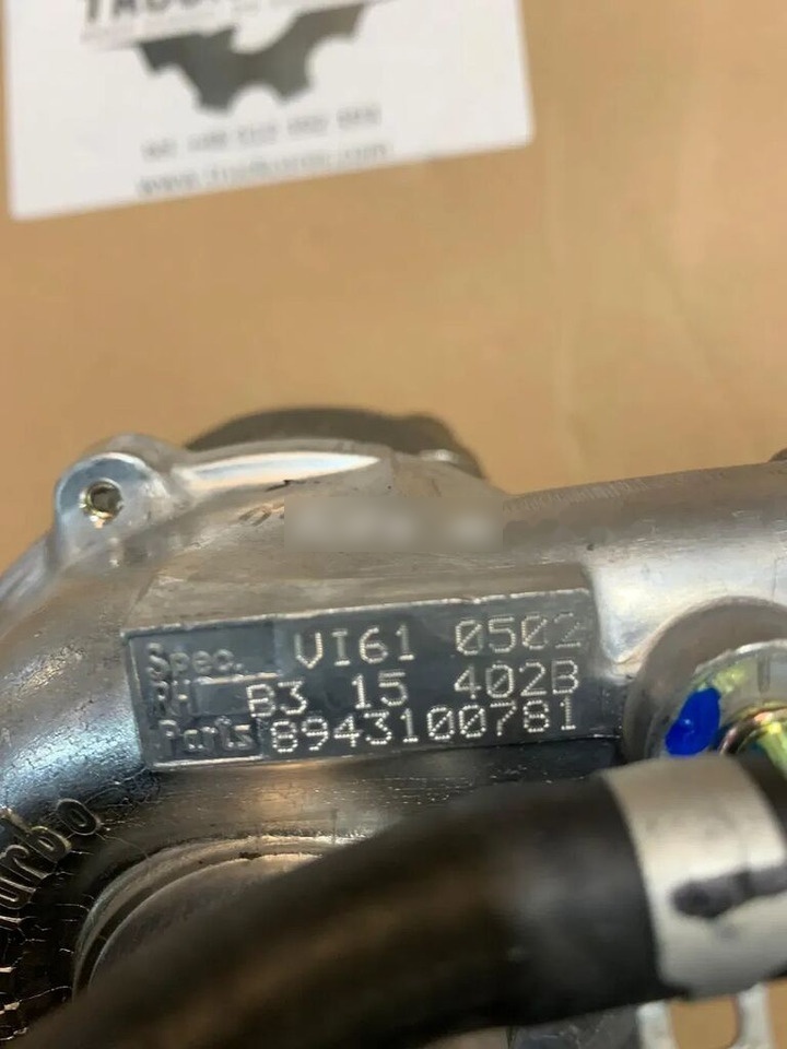 Opel Nowa Turbosprężarka VI61 8943100781 Isuzu / 1.5 TD 67 KM Corsa, 8943100781 for Opel car - Turbo - Auto: pilt 4 Opel Nowa Turbosprężarka VI61 8943100781 Isuzu / 1.5 TD 67 KM Corsa, 8943100781 for Opel car - Turbo - Auto: pilt 4