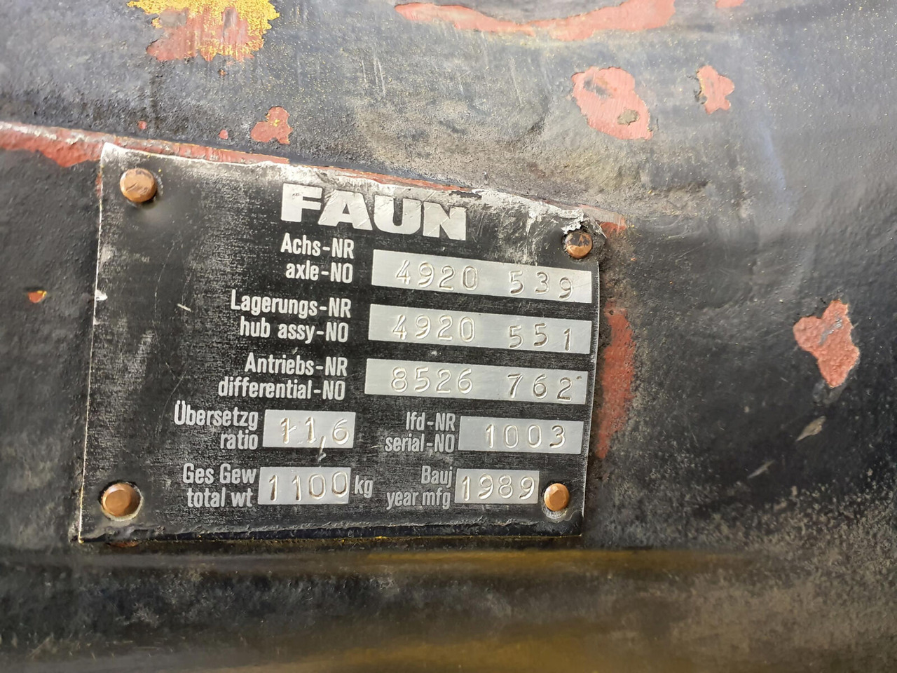 FAUN RTF 30 end differential 13x29 - Diferentsiaalvarustus - Autokraana: pilt 4 FAUN RTF 30 end differential 13x29 - Diferentsiaalvarustus - Autokraana: pilt 4