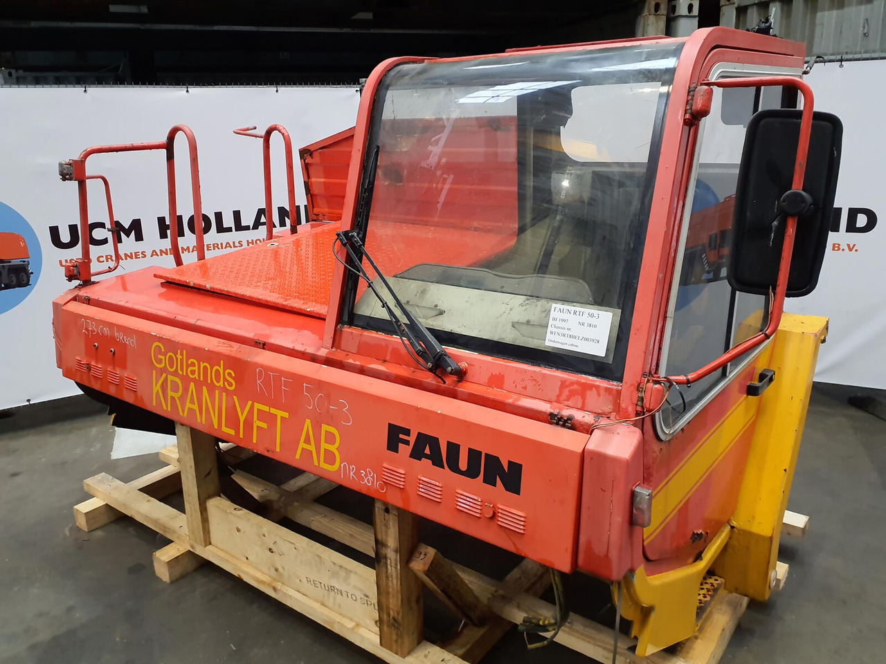 FAUN RTF 50-3 lower cabin - Kabiin - Autokraana: pilt 1 FAUN RTF 50-3 lower cabin - Kabiin - Autokraana: pilt 1