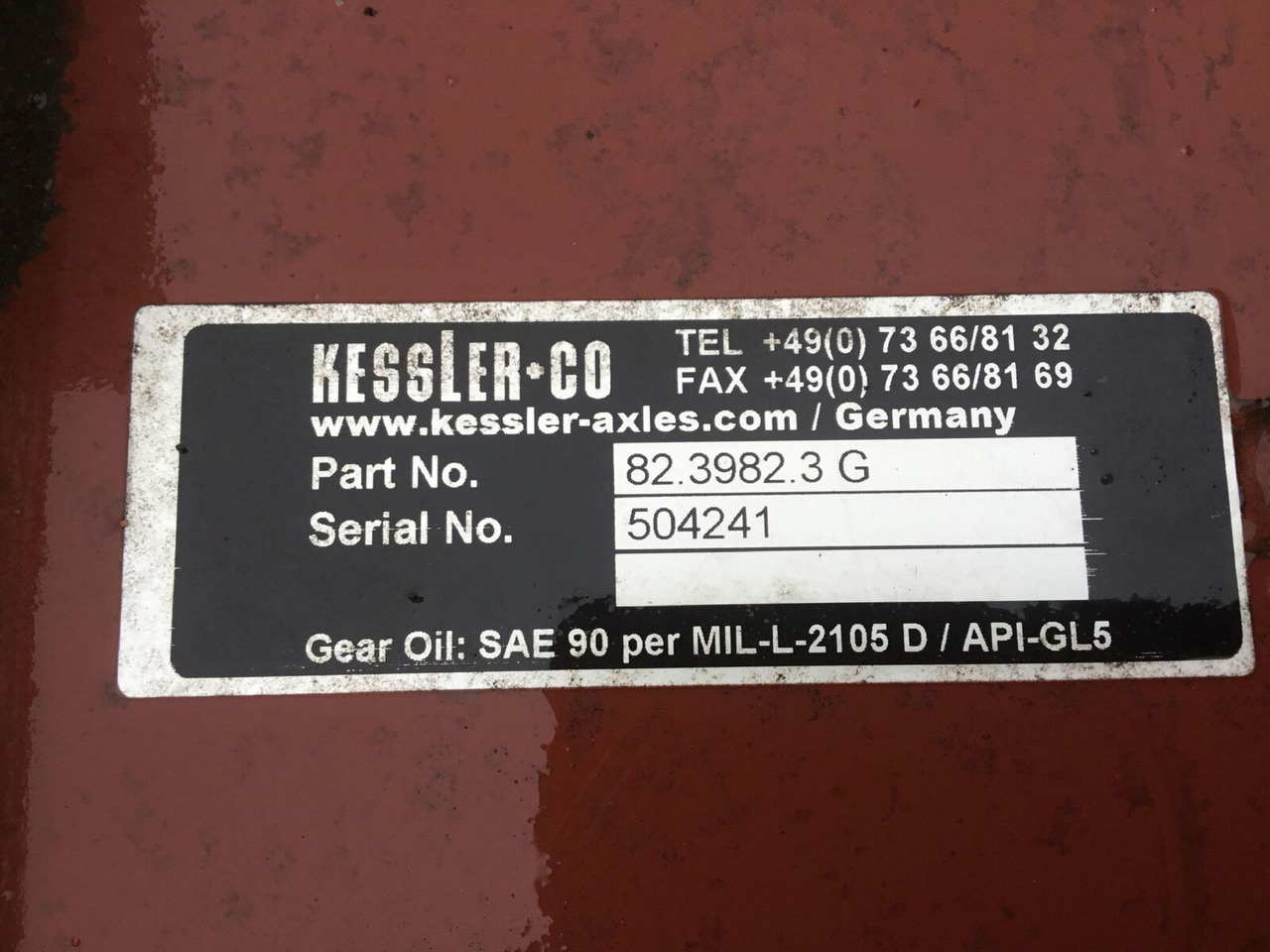 Kessler axle 82.3982.3G - Tagatelg - Autokraana: pilt 5 Kessler axle 82.3982.3G - Tagatelg - Autokraana: pilt 5