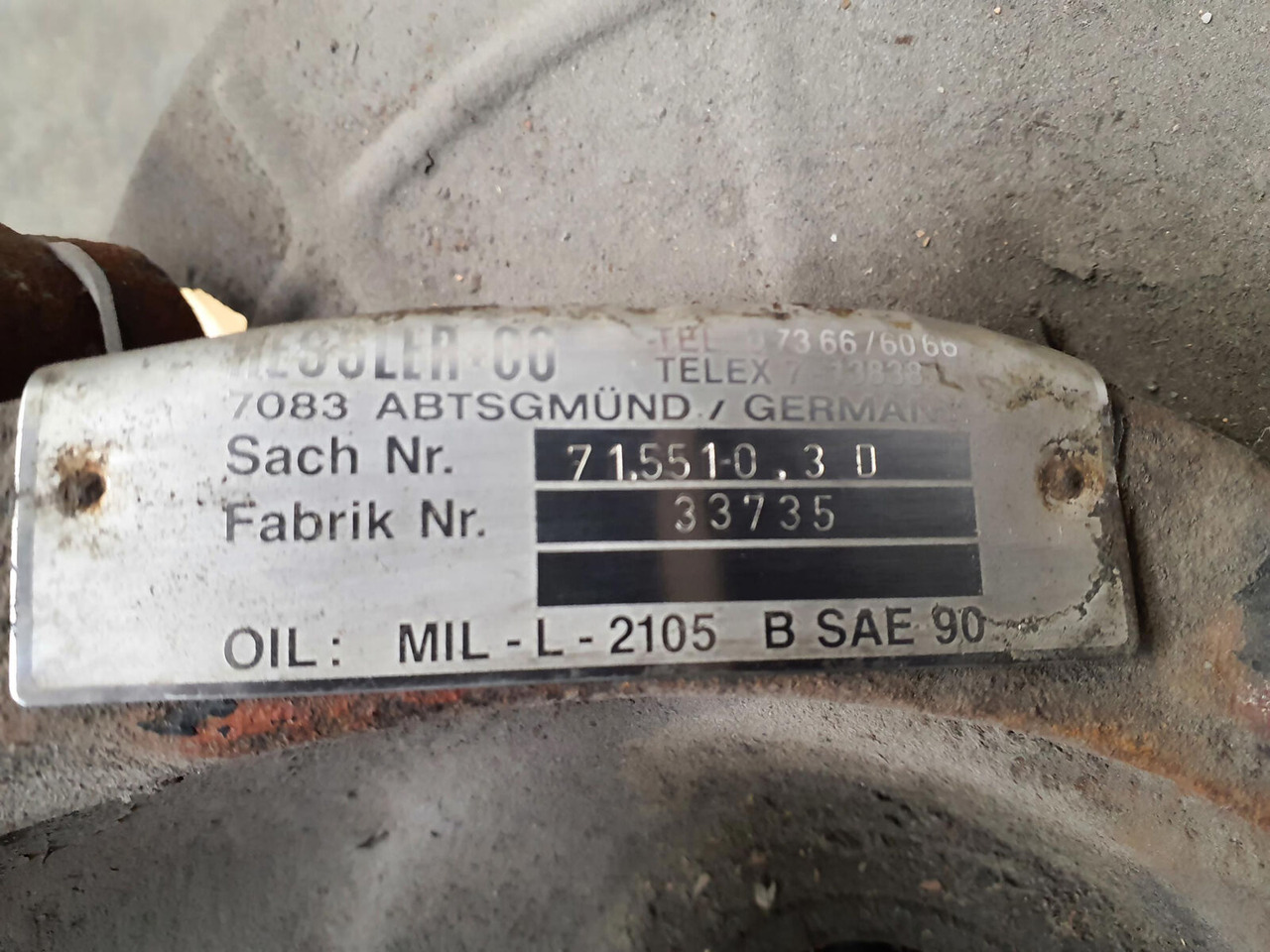 Krupp KMK 4070 Megatrak axle housing - Käändtelg - Autokraana: pilt 5 Krupp KMK 4070 Megatrak axle housing - Käändtelg - Autokraana: pilt 5